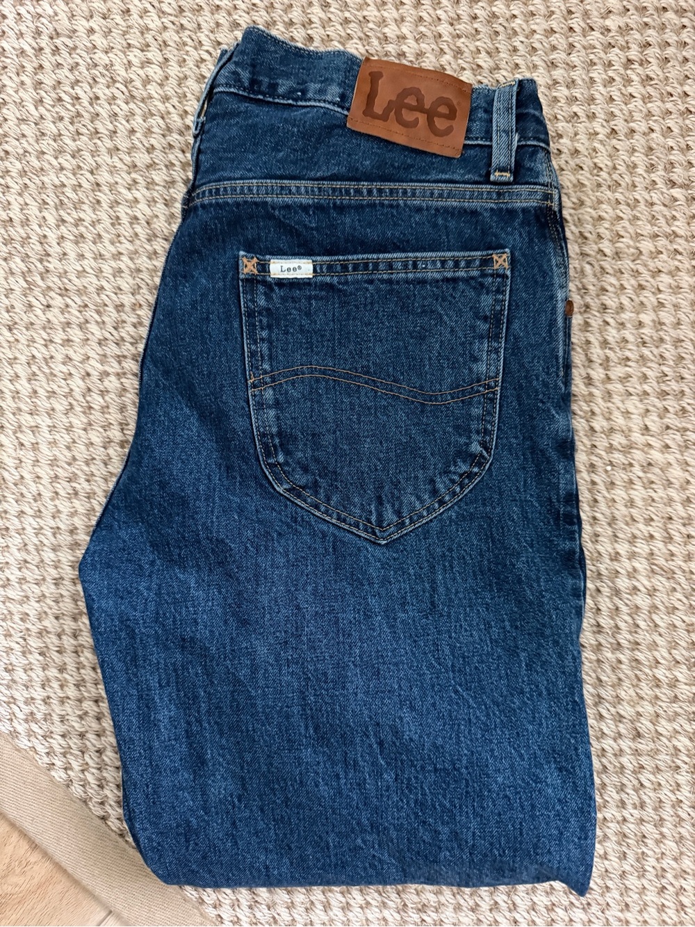 Lee x J. Crew Men's Medium Blue Classic Fit Jeans